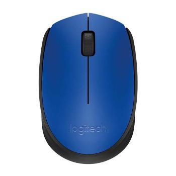 Logitech Myš M171, 1000DPI, 2.4 [GHz], optická, 3tl., bezdrôtová, modrá, 2 ks AA, k notebooku, univerzál.