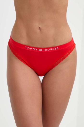 Nohavičky Tommy Hilfiger červená farba, UW0UW04183