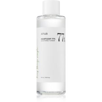 Anua Heartleaf 77% Soothing Toner čistiace a upokojujúce tonikum pre obnovu kožnej bariéry 250 ml