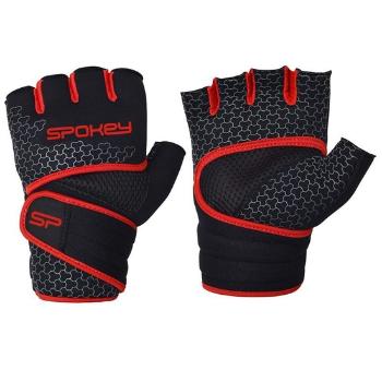 Neoprénové fitness rukavice Spokey LAVA čierno-červené