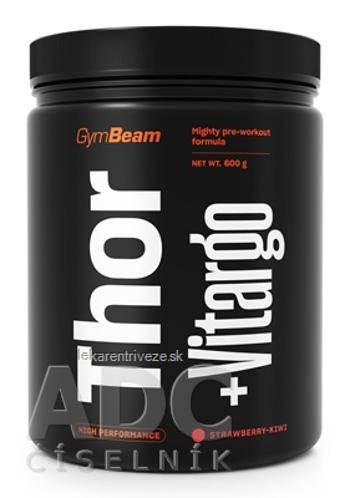 GymBeam Thor + Vitargo prášok na prípravu nápoja, príchuť jahoda-kiwi 1x600 g