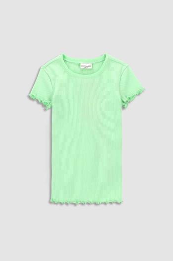 Detské tričko Coccodrillo zelená farba
