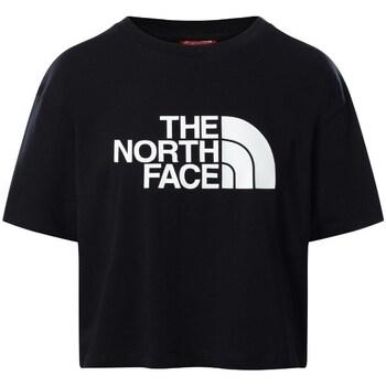 The North Face  Tričká s krátkym rukávom Cropped Easy Tee  Čierna