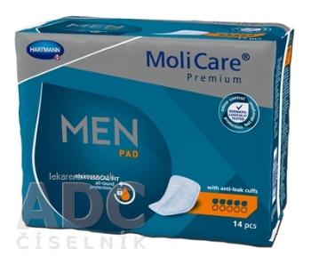 MoliCare Premium MEN PAD 5 kvapiek inkontinenčné vložky pre mužov 1x14 ks
