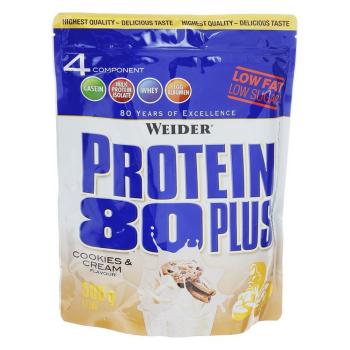 Protein 80 Plus, viaczložkový proteín, Weider, 500 g - Cookies &amp; Cream