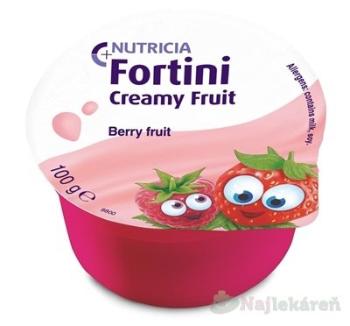 Fortini Creamy Fruit Multi Fibre príchuť červené ovocie 4x100 g