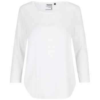 Neutral Dámske tričko s 3/4 rukávmi z organickej Fairtrade bavlny - Biela | XXL