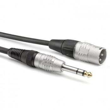 Hicon HBP-XM6S-0090 audio káblový adaptér [1x XLR zástrčka 3pólová - 1x jack zástrčka 6,3 mm (mono)] 0.90 m čierna