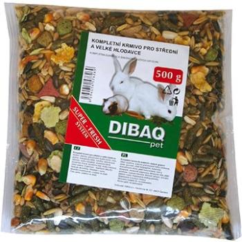 Dibaq Kompletná kŕmna zmes pre stredných a veľkých hlodavcov 500 g (8594014576269)