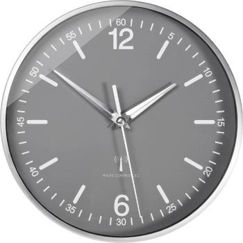 TFA Dostmann 60.3503 DCF nástenné hodiny 19.5 cm x 5 cm hliník
