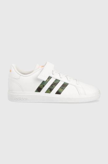 Detské tenisky adidas GRAND COURT 2.0 EL biela farba