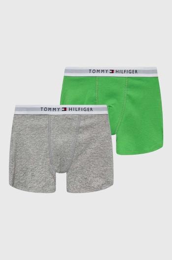 Detské boxerky Tommy Hilfiger zelená farba