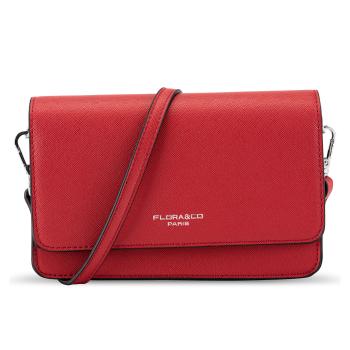 FLORA & CO Dámska crossbody kabelka 8053 Rouge