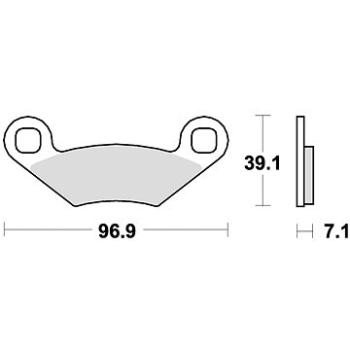 Braking brzdové doštičky (sinterová zmes CM44) (2 ks) M501 – 253 (M501-253)