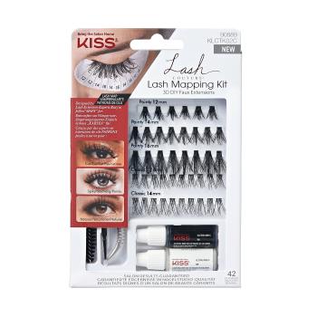 KISS Umelé trsové riasy 3D DIY Faux Extensions Lash Mapping Kit