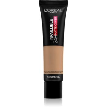 L’Oréal Paris Infallible 24H Matte Cover dlhotrvajúci make-up s matným efektom 290 Golden Amber 30 ml