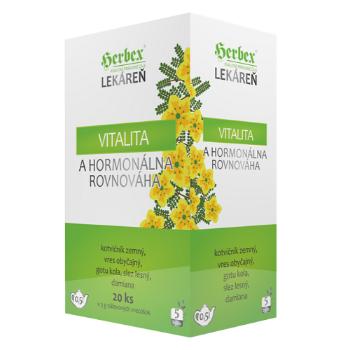 Herbex Vitalita a hormonálna rovnováha bylinný čaj porciovaný, 20 x 3 g