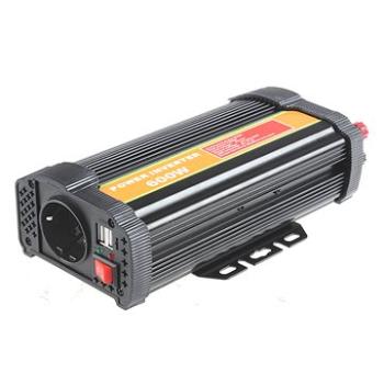 BYGD P600U - Menič napätia, 12 V na 230 V 600 W