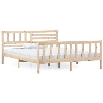 Rám postele masívne drevo 120 × 200 cm, 3101148