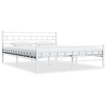 Rám postele biely kovový 180 × 200 cm (285300)