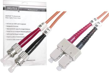 Digitus DK-2512-03 optické vlákno LWL prepojovací kábel [1x ST zástrčka - 1x zástrčka SC] 50/125 µ Multimode OM2 3.00 m