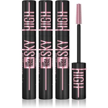 Maybelline Lash Sensational Sky High Cosmic Black predlžujúca riasenka extra čierna 3x7,2 ml