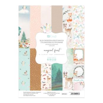 Papier na scrapbooking A4 Magical Forest | sada 20 listov