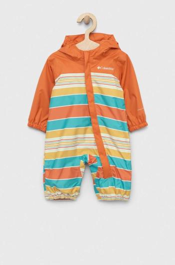 Overal pre bábätká Columbia Critter Jitters II Rain Suit oranžová farba