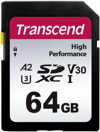 Transcend 330S SDXC karta 64 GB Class 10, UHS-I, UHS-Class 3 výkonnostný štandard A2