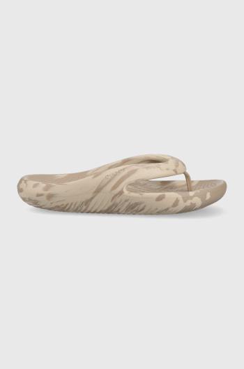 Žabky Crocs Mellow Marbled Flip šedá farba, 208580