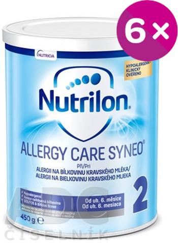 Nutrilon 2 ALLERGY CARE SYNEO mliečna výživa v prášku 6x450 g 6 x 450 g
