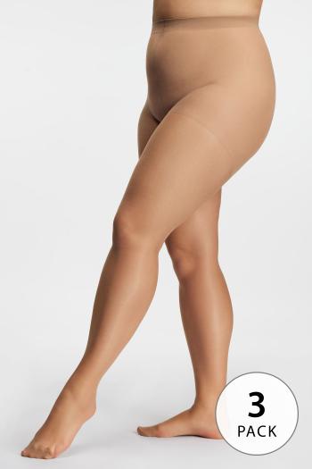 3 PACK Pančuchové nohavice Plus Size Basic Matt 20 DEN