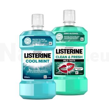 Listerine Duo Coolmint + Clean & Fresh ústna voda 2x500 ml