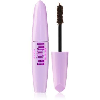 Avon DelightFull False Lash predlžujúca riasenka pre plné mihalnice odtieň Lava Brown 10 ml