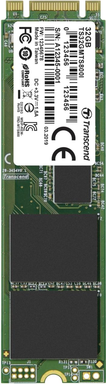 Transcend MTS800I 32 GB interný SSD disk NVMe / PCIe M.2 SATA 6 Gb / s Retail TS32GMTS800I