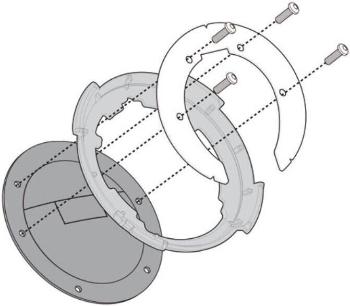 Givi BF16 Specific Flange for Fitting Tanklock, TanklockED Bags