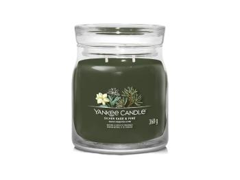 Yankee Candle Aromatická sviečka Signature sklo stredná Silver Sage & Pine 368 g