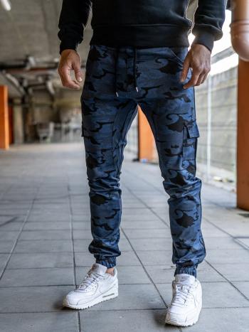 Modré pánske jogger kapsáče BOLF 0404