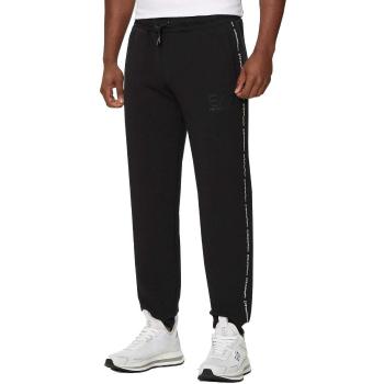 Ea7 Emporio Armani  Logo Series Stretch Viscose Joggers Black  Tepláky/Vrchné oblečenie Čierna