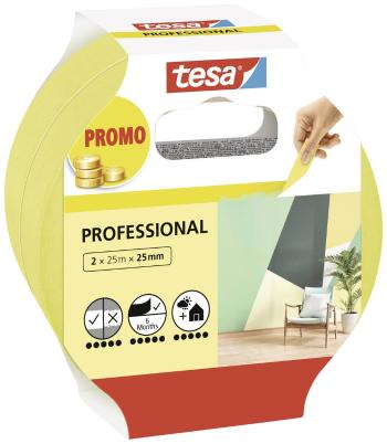 tesa Professional 56212-00000-02 maliarska krycia páska  žltá (d x š) 50 m x 25 mm 2 ks