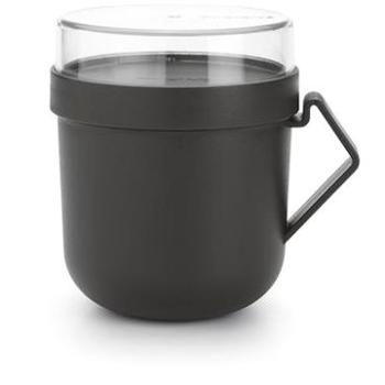 Brabantia Hrnček na polievku Make & Take, 0,6 l – Dark Grey (203824)