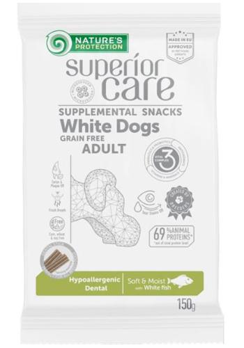 Natures Protection Superior Care white dog Hypoallergenic Dental Care Grain free white fish 150 g