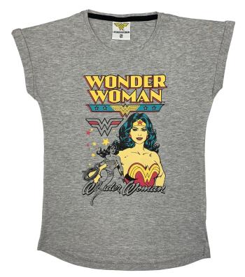 EPlus Dievčenské tričko - Wonder Woman sivé Veľkosť - deti: 158