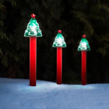 LED solárna lampa - vianočný strom