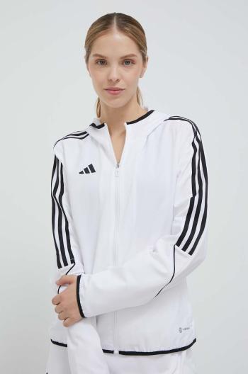 Tréningová bunda adidas Performance Tiro 23 biela farba, prechodná