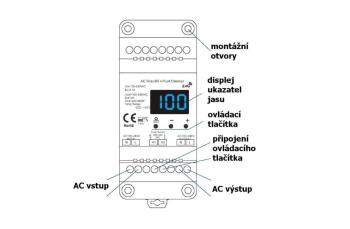 T-LED DimLED triakový stmievač pre LED svietidlá 230V na DIN lištu