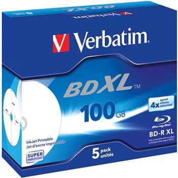Verbatim BD-R XL 100GB 4x, 5ks (43789)
