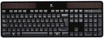 Logitech K750 Wireless Solar Keyboard bezdrôtový klávesnica nemecká, QWERTZ, Windows® čierna solárna prevádzka