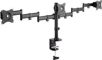 Digitus DA-90362 3-násobný stolový držiak monitoru  38,1 cm (15") - 68,6 cm (27") otočný, výškovo nastaviteľný, sklápajú