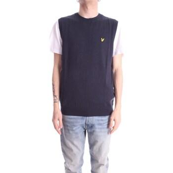 Lyle & Scott Vintage  Vesty bez rukávov/Cardigany LSKN1819V  Modrá